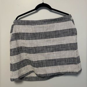 Cotton Mini Striped Skirt